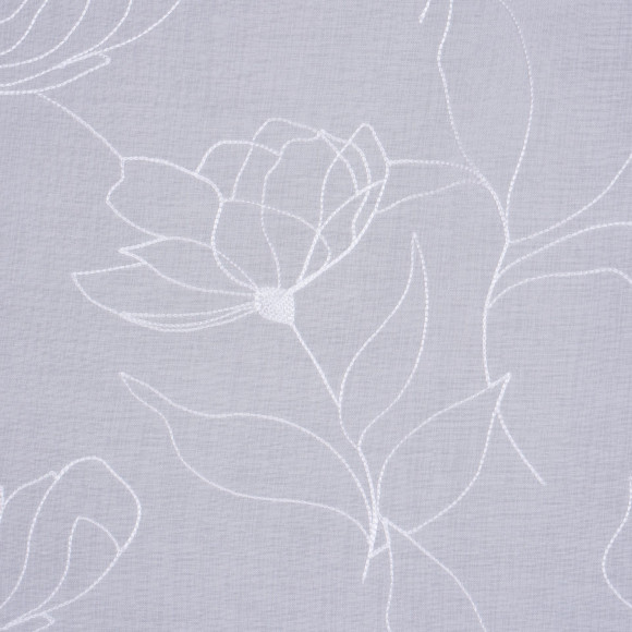 Firana z kółkami CAMIA 140x250cm kol.biały