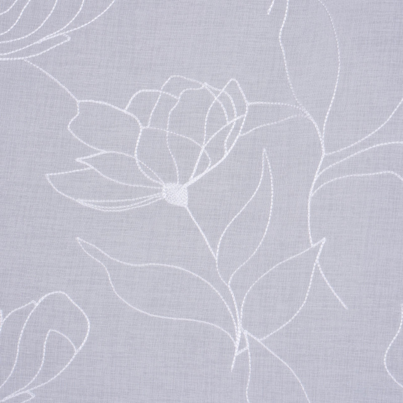 Firana z kółkami CAMIA 140x250cm kol.biały