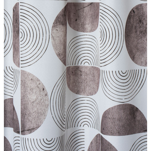 Zasłona z taśmą tunel MALMO 140x260 cm taupe
