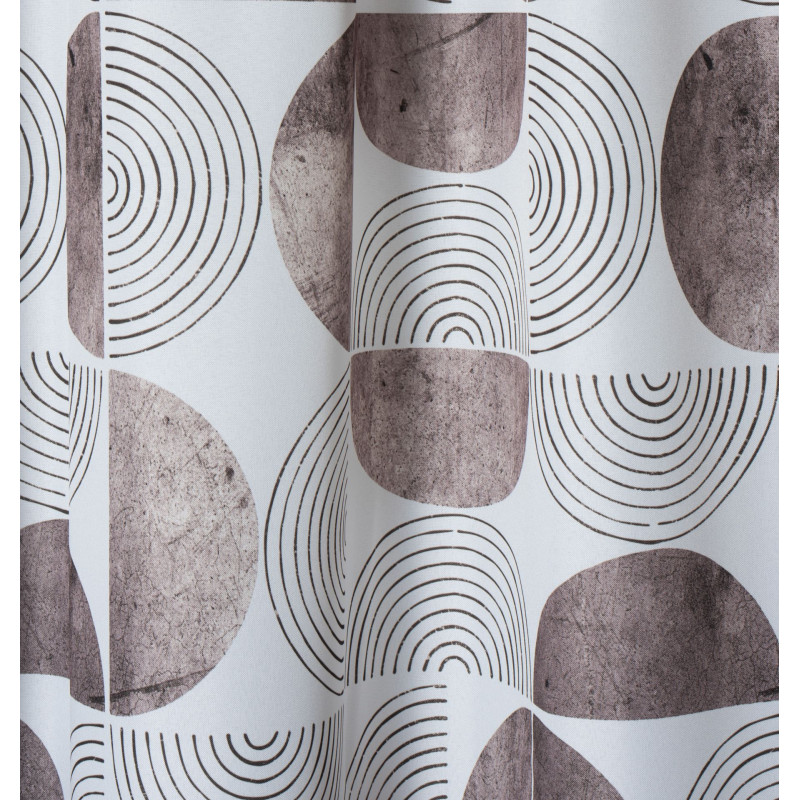 Zasłona z taśmą tunel MALMO 140x260 cm taupe