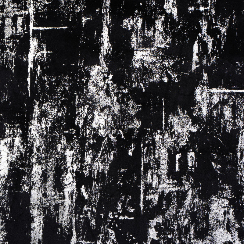 Poszewka DORE 45x45 cm, czarny/srebrny