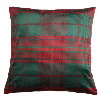 Poszewka GRATO 45x45 cm, kolor zielony-czerwony