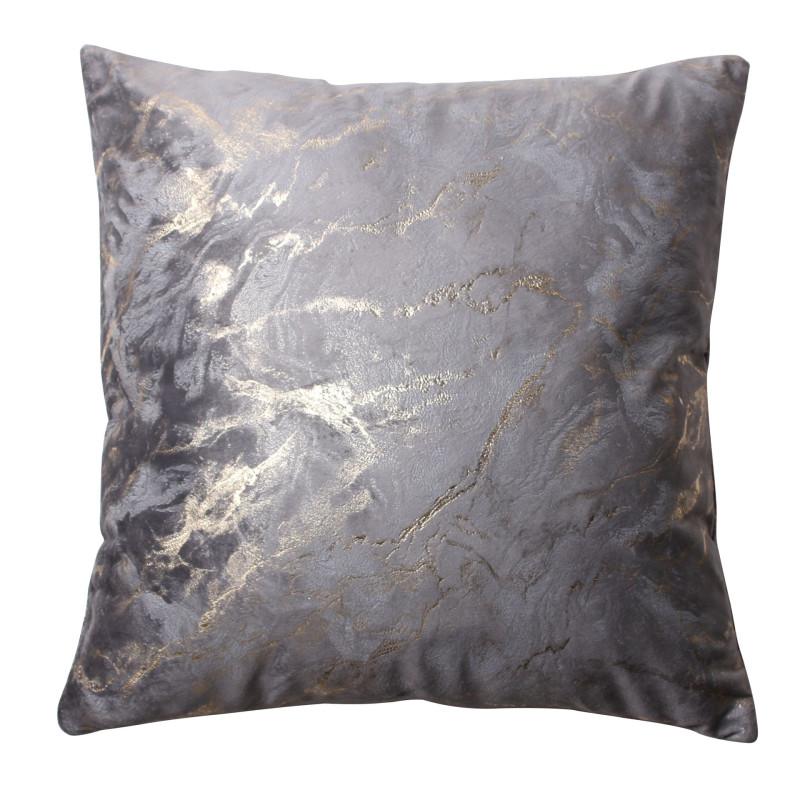 Poszewka MARBLE SZARY 45x45 Szary
