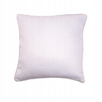 Poszewka w kropki PURE CHIC 45x45 biały+złoty