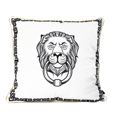 Poszewka TOTAL CHIC WHITE 45x45 bia/cza/zł