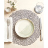 Podkładka NELIA,śr.38cm, kolor jasnoszary