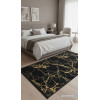 Dywan drukowany,petra folia NEVA 120x160 Czarno-złoty