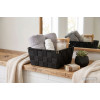 Organizer DOMI 9x19x19cm, pleciony, czarny