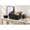Organizer DOMI 10x25x15cm, pleciony, czarny
