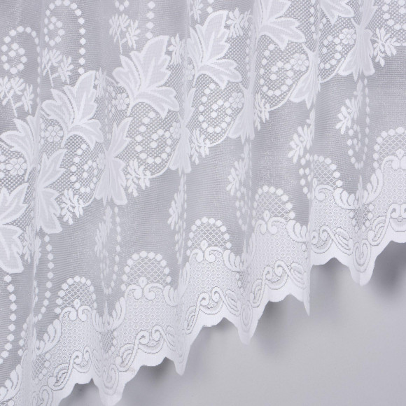 Firana żakardowa z taśmą KIRA,300/150cm,kol.biały
