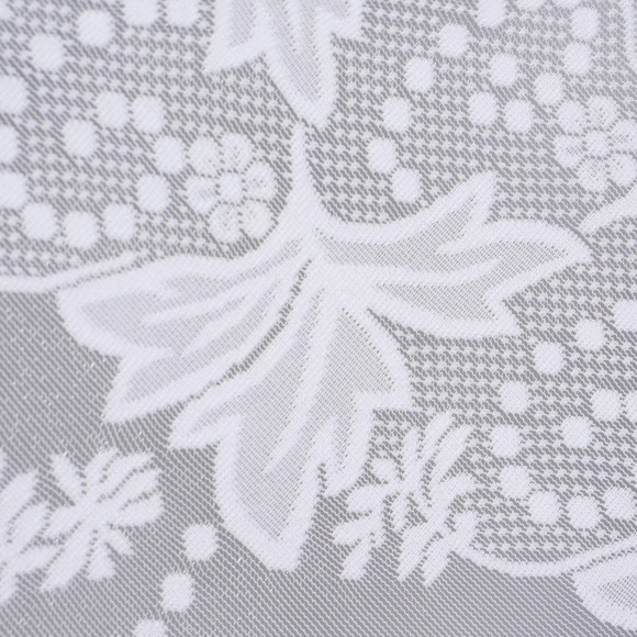 Firana żakardowa z taśmą KIRA,300/150cm,kol.biały