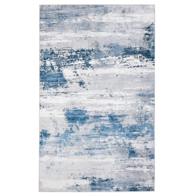 Dywan druk.Yumita, mikrofibra, 80x140cm, sza-nieb